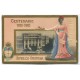 CENTENARIO 1810 - 1910 PATRIOTICA ANTIGUA TARJETA POSTAL CON RELIEVE TRIBUNALES